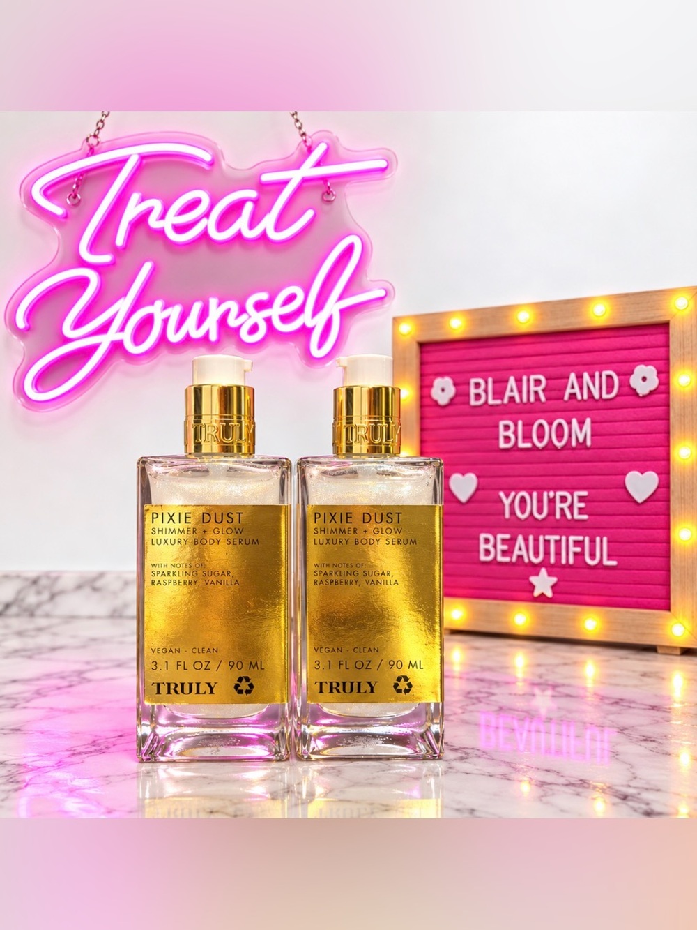 Truly Beauty Pixie Dust Shimmer Glow Luxury Body Serum Bundle-Discontinued